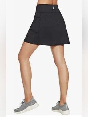 Skechers Skort Go Walk Athletic with Side Pockets Black Size M Women's